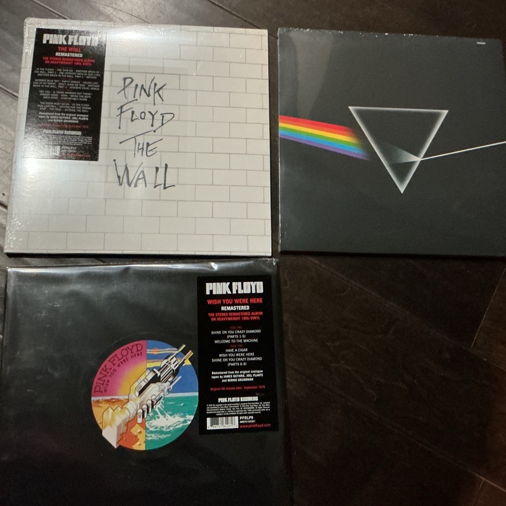 Pink Floyd Vinyl Record Lot (3) Black & White Albums | Classic Rock - Picture 3 of 5